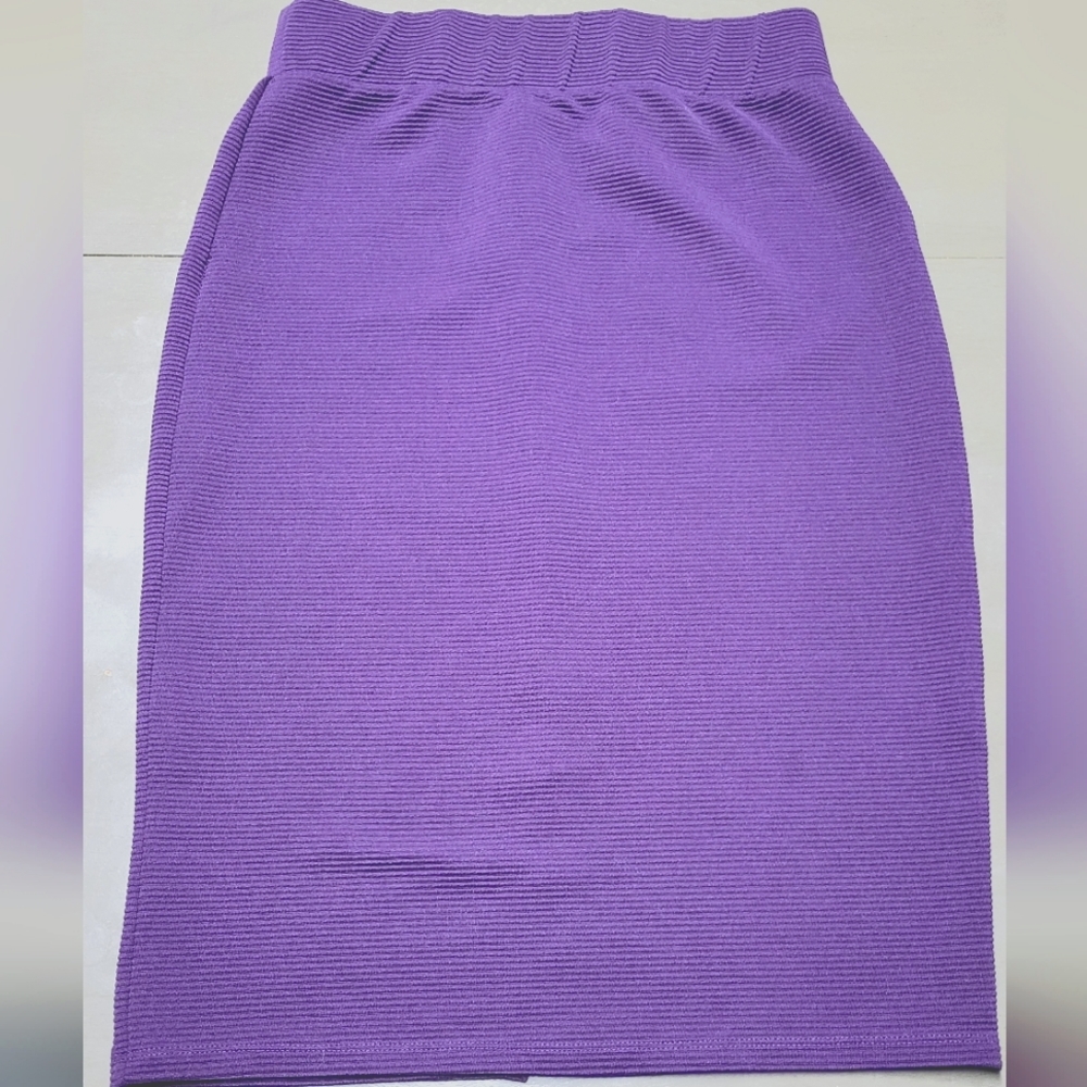 Dark purple pencil skirt